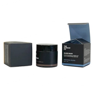 High End 20ml 30ml 50ml Wide Mouth Black Skin Care Cream Packaging Glass Jar with Golden <b>Cap</b> for Cosmetics - Product Image 6