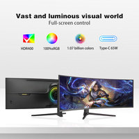 Monitor de Juegos Curvo Profesional OEM de 49 Pulgadas, 165Hz, 5K 5120x1440, HVA Q495K-OEM, Marca Personalizada para PC