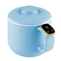 Poêle électrique antiadhésive, casseroles, mini-cuiseur électrique multifonctionnel, marmite électrique, appareil de cuisson domestique 1,6 L, 2-3 personnes, pour la maison, le dortoir, le bureau