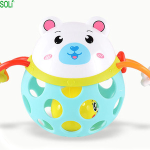 Hot Bán Tay Bóng Động Vật Mềm Cao Su Số Lượng Lớn Mọc Răng Đồ Chơi Rattle Bé Đồ Chơi <span class=keywords><strong>Teether</strong></span> - Product Image 1