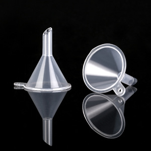 Promotional cheap price small perfume funnel clear plastic mini funnels plastic funnel