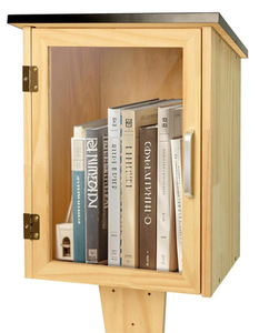 Wholesale <strong>Outdoor</strong> Library Book Box Little Library Wood Box <strong>Outdoor</strong> Waterproof Book Box Wood <strong>Cabinet</strong> for Sharing Books - Product Image 1