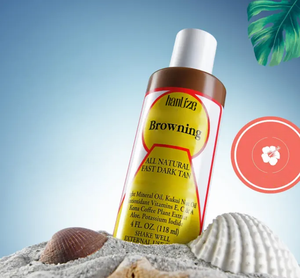 Etiqueta privada Herbal & Organic Sun Tan Lotion Dark Shade Summer Must-Haves Tanning Accelerator Sunscreen - Product Image 3