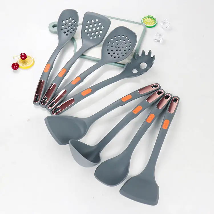 Venda imperdível utensílios de cozinha para uso doméstico utensílio de cozinha de silicone antiaderente utensílios de cozinha de nylon