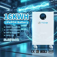 Baterías de Litio LiFePO4 Pylontech de Alta Capacidad IEC CE ROHS 314Ah 16KWh para Sistemas Solares Híbridos Residenciales con 10 Años de Garantía