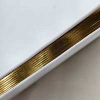Benutzer definiertes Logo A5 Leder Milch journal Notizbuch Leere Premium-Papiere Schreibheft mit goldenem Rand