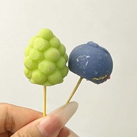 Crème glacée 3D en forme de fruits, mini, très populaire, saveurs mangue, myrtille, raisin, pêche, citron