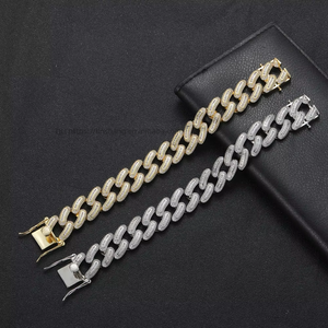 20Mm <b>Cuban</b> <b>Chain</b> Bracelet, Heavy Industry Copper Inlaid With Zirconium <b>Cuban</b> <b>Chain</b> Men Tanjing Fashion Lijing Necklace - Product Image 2