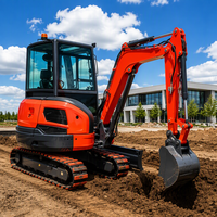 LIVRAISON GRATUITE Mini-Excavatrice sur Chenilles EURO 5 EPA pour Ferme, Nouvelle Excavatrice Compacte 1 Tonne 2 Tonnes 4 Tonnes