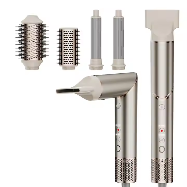 2026 New Arrival Air Styler Rotating Hair Dryer & Styling Brush Foldable 5 in 1 Hair Straightener Curling Iron for Salon-Quality