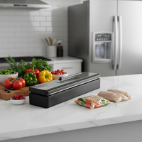 Scelleuse sous vide portable rechargeable par USB, mini scelleuse alimentaire à piles pour la cuisine et le camping