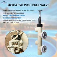 Valve coulissante Push-Pull de remplacement Spunky YCP120(263064) FNS Plus en PVC, écologique, 60 mm, ABS, accessoire moderne pour équipement de natation et de plongée