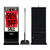 Écran tactile totem ultra-fin de 55 pouces, écran LCD pour affichage numérique sur pied, lecteur publicitaire, échantillon disponible