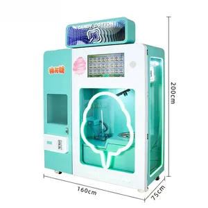 Large Commercial Full Automatic Cotton Candy Making Machine Cheap New Professional Coin Operated Smart Cotton Candy Machine