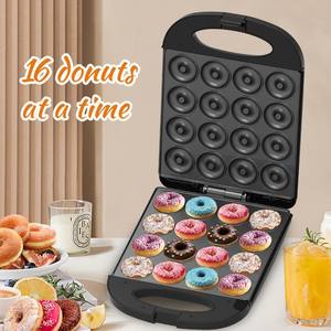 Shepai <b>Donut</b> <b>Maker</b> 6-Hole Electric Non-Stick Dual Heating Bakery Kitchen Appliance - Product Image 2