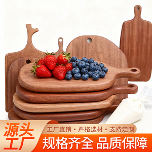 Tabla de cortar de madera maciza antimoho, rectangular, para cocina, para frutas y pan. - Product Image 4
