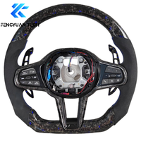 Volant en cuir et fibre de carbone personnalisé pour BMW G20 G28 G29 G30 G32 G38 G40 G80 G87 G05 320i 325i 330i M3 M4 M5 M8 X5 X6 M40i