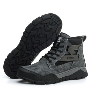 Scarpe da Lavoro Alte da Uomo con Punta in Acciaio Antinfortunistiche e Antiperforazione per Lavoro in Fabbrica ed Escursionismo Protezione di Sicurezza Resistenti all'Usura - Product Image 1