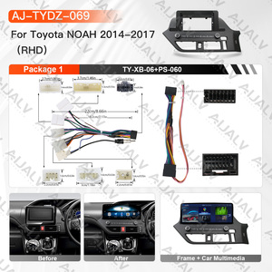 Kit de cadre d'installation Android 12,3 pouces pour autoradio DVD Toyota Noah 14-17 avec écran tactile HD et prise en charge GPS <span class=keywords><strong>CarPlay</strong></span> sans fil - Product Image 2