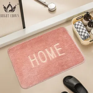 High Quality Custom Design Bathroom Absorbent Rug Set Quick Dry Shower Mat Water Absorbing Bathroom Floor Mat Solid Bath Mats