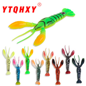 Señuelo de Pesca de Silicona Suave de Ocho Colores, Simulación de Camarón, 8.3cm 5.5g, con Anzuelo Drop Shot, para Topmouth, Culter, Bass y Pez Mandarín - Product Image 2
