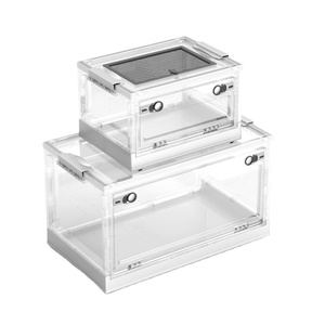 Kunststoff Reptilien Fütterung sbox Spider Lizard Zucht box Kleintiere Lebensraum Faltbares Reptilien Terrarium mit Sieb belüftung - Product Image 1