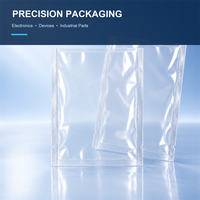 Sacs plats composites personnalisés pour emballage sous vide, pochettes transparentes en nylon PE thermoscellables pour pièces industrielles