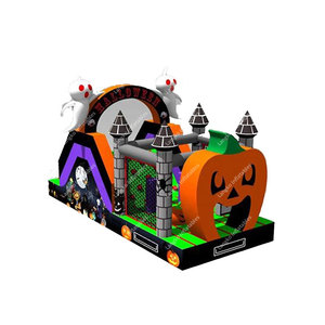 Parcours d'obstacles gonflable géant pour Halloween en plein air, maison hantée, décoration de fête, <span class=keywords><strong>location</strong></span> de fête - Product Image 1