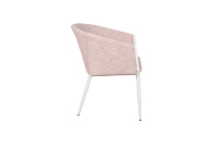 Fauteuil de jardin moderne pour l'extérieur, résistant aux intempéries, en métal, avec coussin moelleux