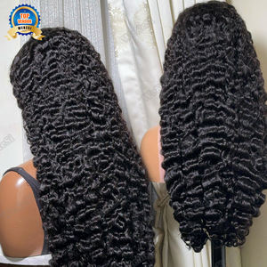 Parrucche frontali in pizzo riccio birmano, parrucca frontale senza colla, capelli brasiliani trasparenti a 200 densità 13x6 Hd, parrucca frontale in pizzo pieno - Product Image 4