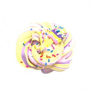 Slime de Colores Mezclados con Rodajas de Helado, Chispas, Perlas de Espuma, Dulces, Mantequilla, Slime Esponjoso para Aliviar el Estrés - Product Image 2