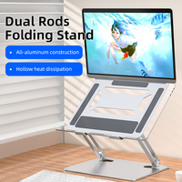 Prix d'usine Support pour ordinateur portable en alliage d'aluminium léger Support d'ordinateur en métal pliant pour supports de tablette PC