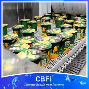生産性の高いアイスクリームカップ用工場インピンジメントIqfトンネル冷凍庫