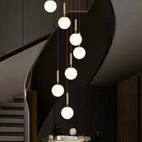 Loft Moderne Lampes Suspendues Duplex Villa Escalier Lustres Longue Lampe Suspendue Design De Luxe Salon Suspension Lustre