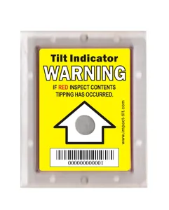 Stiker Sensor Indikator Beri Tahu Ujung Miring Label Peringatan Rapuh Grosir untuk Monitor Miring