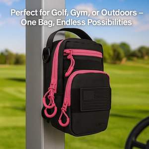 Bolsa Impermeable Pequeña Negra Magnética para Teléfono, Bolsa Deportiva con Imán para Botella de Agua, Bolsa de Gimnasio, Bolsa de Hombro, Funda - Product Image 6