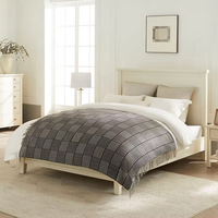 Couverture de jet en tricot classique Style nordique épais chaud canapé/lit double usage Queen Size /King Size couverture Throwblanket