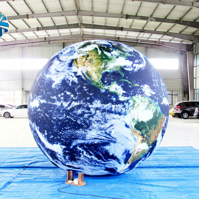 Led Lighting Planet Ball Globe Earth Moon Mars Sun Venus Mercury Saturn Uranus Neptune Inflatable Large Ball