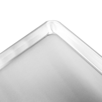 Plaque carrée en aluminium épaissie plateau de cuisson jetable fond plat BBQ plaque de four résistant à la chaleur cuisson à la vapeur poêle pour
