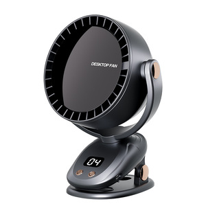Daigos Desktop Fan K3 Bladeless Rechargeable USB Digital Display 180 Degree Swivel Office Cooling Fan - Product Image 2