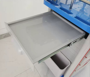 3 साल की वारंटी के साथ एब्स सामग्री मोबाइल मेडिसिन डिलीवरी कार्ट के साथ अस्पताल आपातकालीन ट्रॉली - Product Image 5