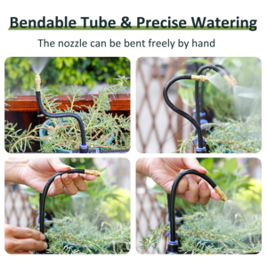 Irrigation Kit Automatic <b>Timer</b> Watering System 360 Degree Adjustable Sprinklers Quick Connect Tubing Fittings Garden Lawn - Product Image 5