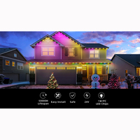 Lámpara Solar para Exteriores con Certificación CE ROHS FCC Ip67, Luces LED RGBCW para Aleros, Garantía de 2 Años, Directo de Fábrica