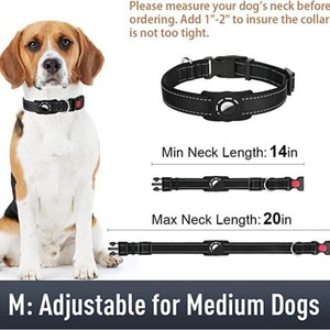 Collier pour chien 2025, nouveau modèle, fabrication en usine, réglable, porte-étiquette Air Tag, porte-GPS pour chien, collier anti-perte, traceur - Product Image 5