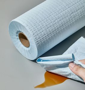 Scrim Reinforced Paper Rolls Strong Oil/ Water Absorption Degradable Dustless Material for Medical/Kitchen <strong>Used</strong> in Wet/Dry - Product Image 4
