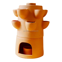 Pot de jardinage en terre cuite pour la maison et le jardin, style mignon, composteur de légumes avec emballage personnalisé
