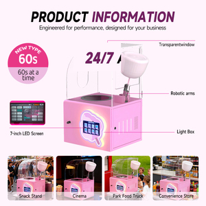 <span class=keywords><strong>Máquina</strong></span> Expendedora <span class=keywords><strong>de</strong></span> <span class=keywords><strong>Algodón</strong></span> <span class=keywords><strong>de</strong></span> <span class=keywords><strong>Azúcar</strong></span> Portátil Industrial Pequeña, Robot Mini para Niños, Personalizada por Fábrica JoyFunplay OEM - Product Image 5