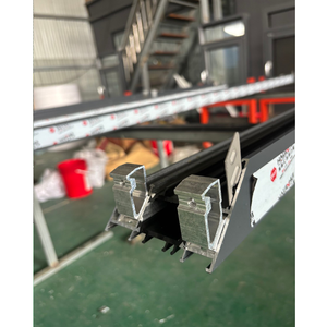 Porte de magasin moderne en verre trempé sans cadre en alliage d'aluminium, étanche, pour cave à vin, usage extérieur d'appartement, certifiée CE - Product Image 2