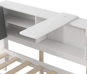 Двухразмерный каркас кушетки для хранения с нескользящей подкладкой без шума - Product Image 5