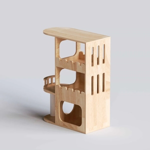 Personnalisé caoutchouc <span class=keywords><strong>bois</strong></span> <span class=keywords><strong>bois</strong></span> <span class=keywords><strong>bois</strong></span> chats <span class=keywords><strong>arbre</strong></span> <span class=keywords><strong>chat</strong></span> griffoir hamac mur chats meubles pour l'escalade - Product Image 5